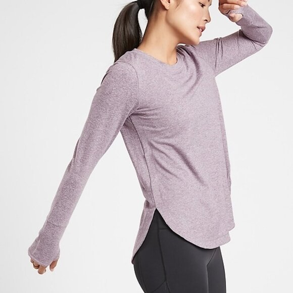 Athleta - sz Large - Uptempo Long Sleeve Tunic in Shasta Purple (Pink) #382880 - Picture 2 of 12